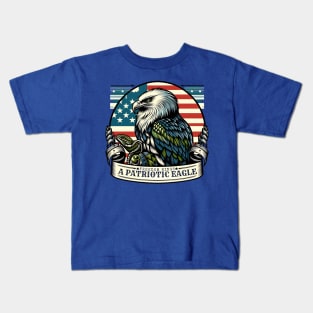 Freedom Wings: A Patriotic Eagle Design for the 4th of July Kids T-Shirt